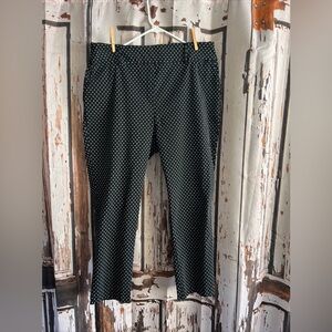 JL Jules Leopold 3x black and white design ankle pants